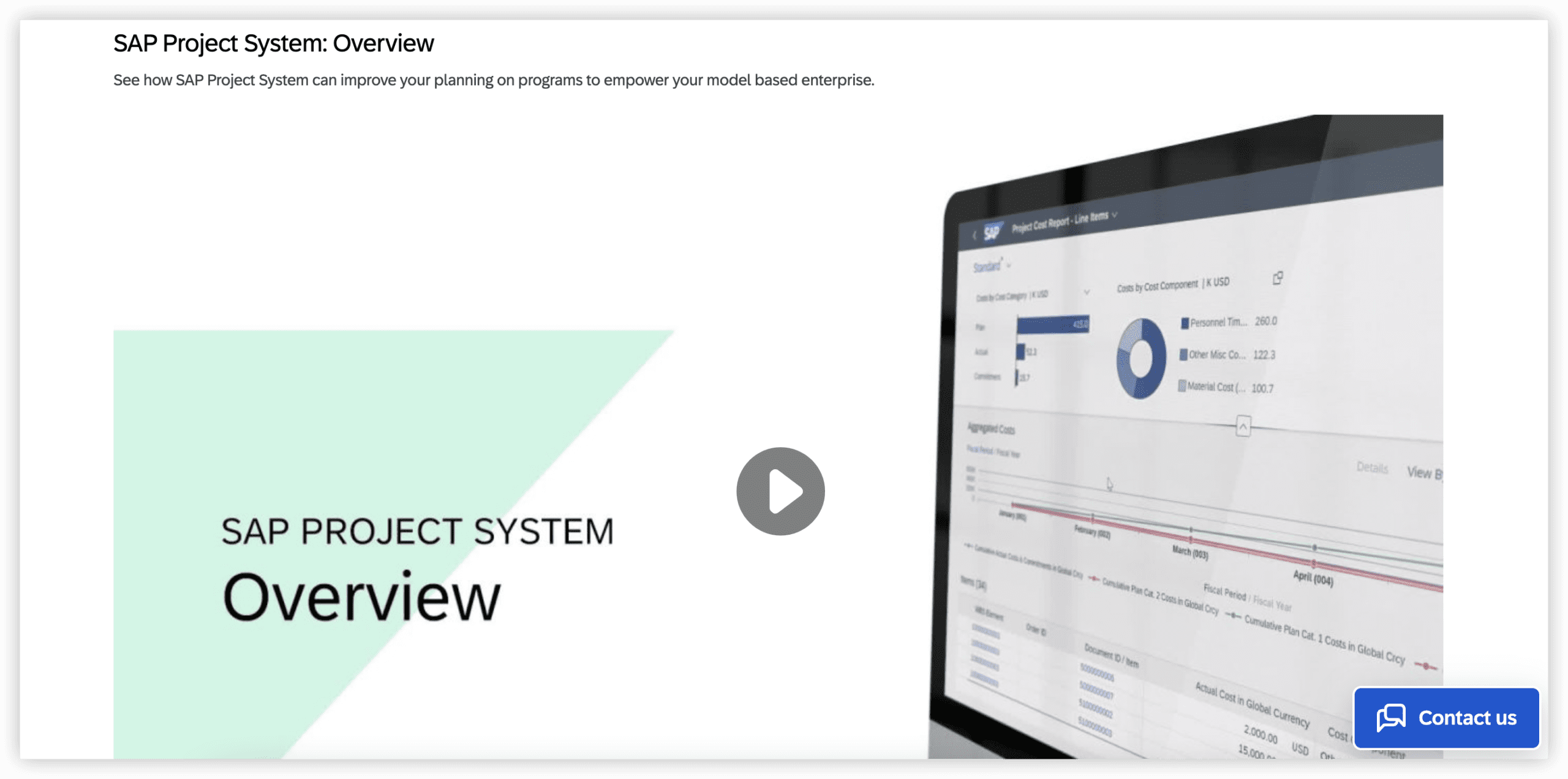 研发管理平台 SAP Project System 产品图