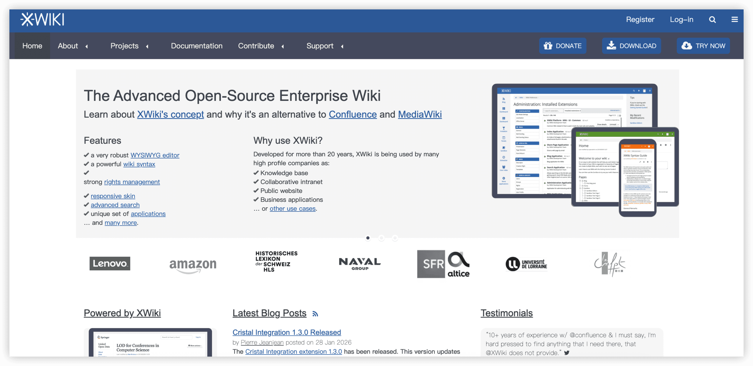 Confluence替代方案 XWiki 产品图