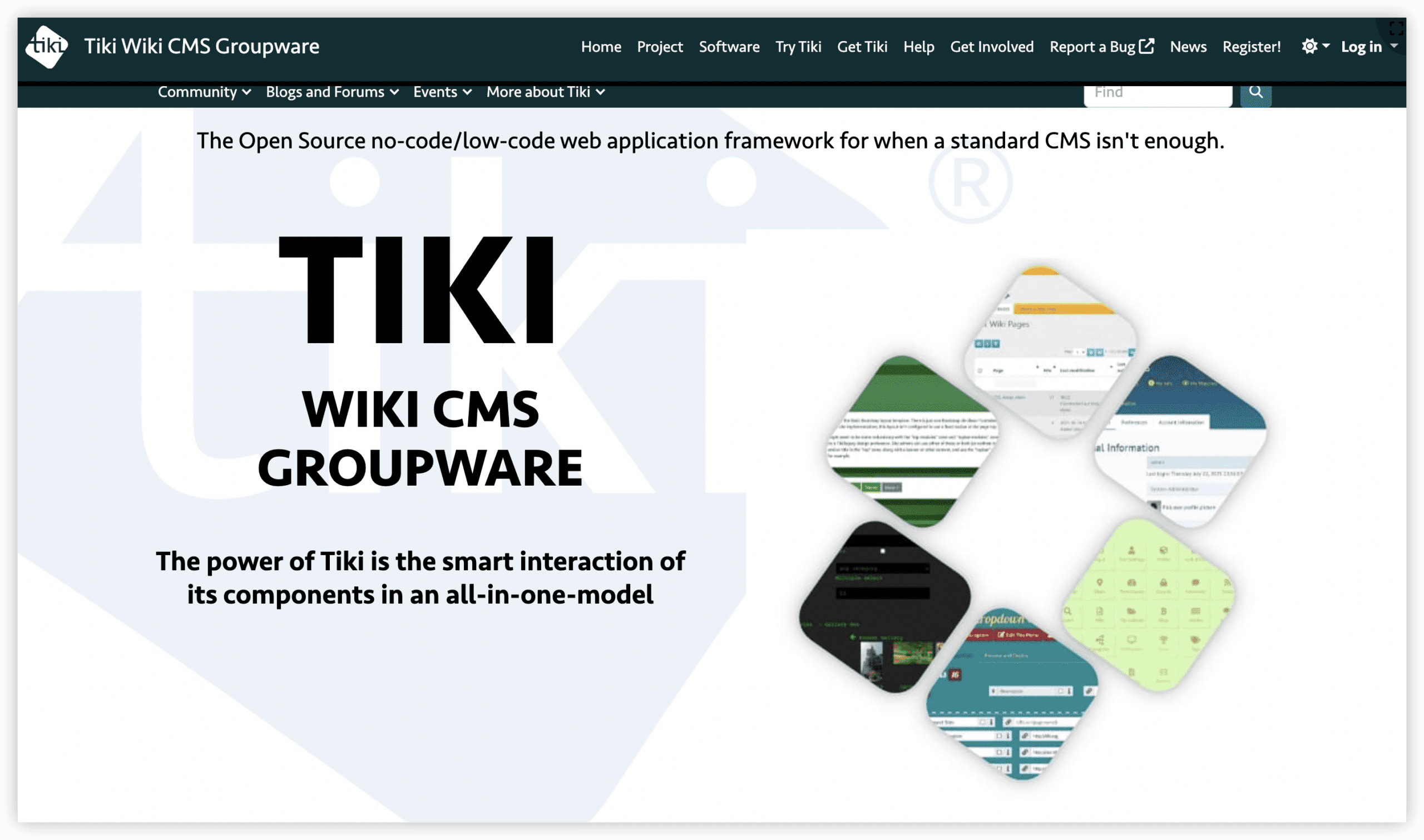 知识库工具 Tiki Wiki CMS Groupware 官网首页