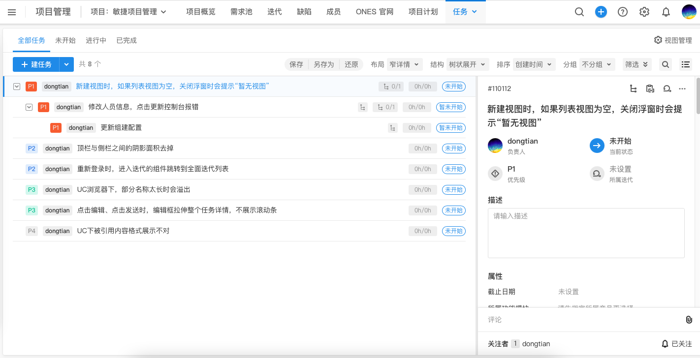 项目任务管理